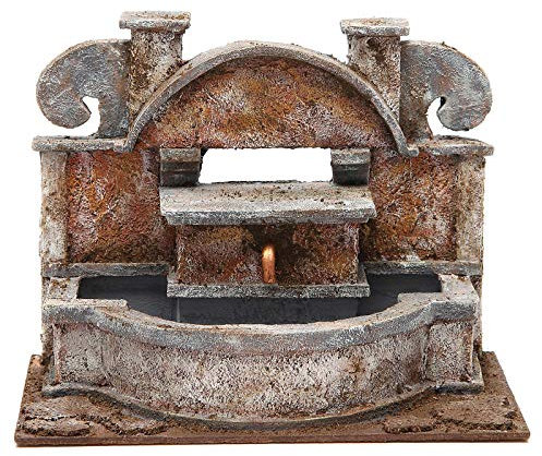 Holyart Brunnen für Krippe mit grossen Becken 20x25x15cm