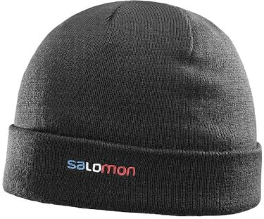 Salomon Fourax Beanie, Black, One Size, 0889645428765