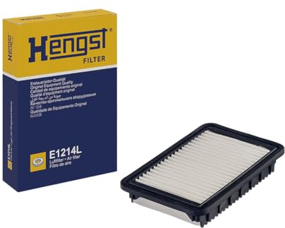 HENGST - Luftfilter E1214L - Luft-Filtereinsatz für KFZ | Hochwertiger Motorluftfilter für Otto- oder Dieselmotor - Schutz für Motoren - Wasserbeständig