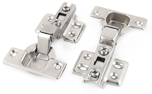 Aexit Hydraulische Türbeschläge & -schlösser Puffer Anschlagdämpfer Halber Überzug Topfband-Dämpfer Türangeln 2 Stück