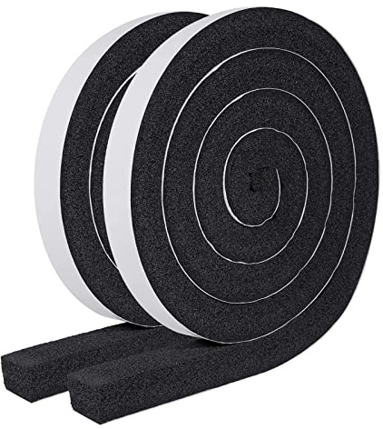 MAGZO Foam Weather Stripping Door Seal 1 Inch W x 1 Inch T x 13 FT