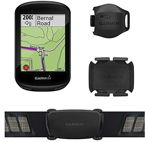 Garmin Edge 830 Sensor Bundle, Performance Touchscreen GPS Cycling/Bike Computer with Mapping, Dynamic Performance Monitoring and Popularity Routing, Includes Speed and Cadence Sensor and HR Monitor
