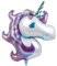 DIWULI XXL Einhorn Luftballon - Unicorn Deko Geburtstag