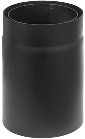 raik SH30005013-sw Tuyau de poêle double paroi avec isolation Noir Ø 150 mm Longueur 250 mm
