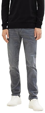 TOM TAILOR Herren 1021161 Josh Regular Slim Jeans, 10210 - Grey Denim, 36W / 34L EU