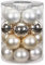 MAGIC Weihnachtskugeln Glas 6cm 20 STK. Christbaumkugeln Farbe: Cloud Dancer - weiß Elfenbein Champagner