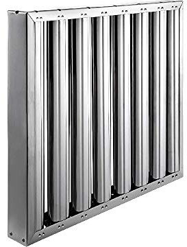 QUICKWARE Pack 2 x Filtros Reforzados para Campana de Cocina Industrial de Lama Ferrítico | Medidas (490x490x48mm) | Flitro de Lama en Acero Inoxidable AISI430Campanas Hostelería | Colocación Simple