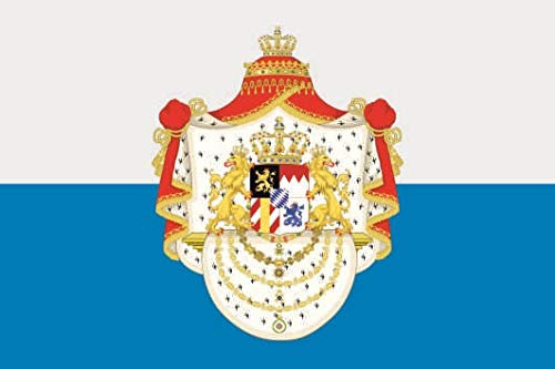 U24 Aufkleber Königreich Bayern Flagge Fahne 8 x 5 cm Autoaufkleber Sticker