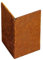 innogard 6017-001 – Eckverbinder Außen-Eck für Rasenkante – Corten-Stahl – Beet-Einfassung, Korrosionsschutz, 15 cm Höhe