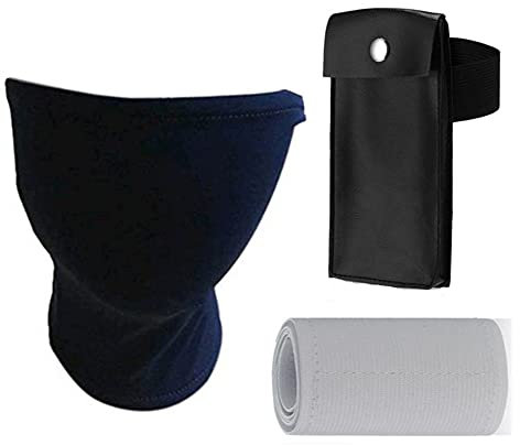 Ninja Kakashi blaue Maske Schleier und Ninja Kunai Tasche schwarz Cosplay Zubehör