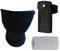Ninja Kakashi blaue Maske Schleier und Ninja Kunai Tasche schwarz Cosplay Zubehör