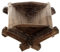 Holzwiege für Christkind für Krippe Kostner Grödnertal Holz 9.5cm