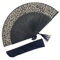 Leopard Print bamboo hand folding fan vintage fan for women