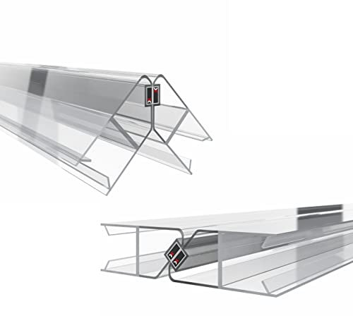KRAUS Premium Duschdichtung DD-43 Magnet- Duschtürdichtung für 10mm Glasstärke à 2000mm in transparenter Optik Duschdichtungen für Duschtüren & Duschkabinen Dichtungen für 90° & 180° anwendbar