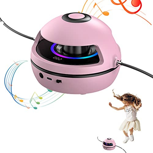 Corde à sauter électrique réglable de 1 à 10 niveaux de vitesse avec télécommande pour enfants et adultes