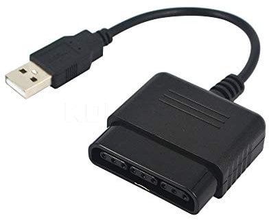 WANGCL USB 2.0 Games Controller Adapter Konverter Kabel für PS2 auf USB Adapter Kompatibel mit Sony PS1 PS2