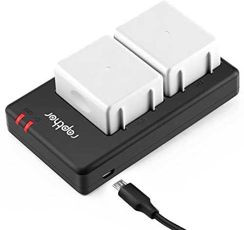 Rapthor 2-Pack 4950mAh Ersatzbatterien mit Ladegerät Kompatibel mit Arlo Pro 4/Pro 3/Ultra/Ultra 2 Drahtlose Sicherheitskameras, wiederaufladbare 3,85V Langlebige Batterie