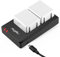 Rapthor Confezione da 2 batterie di ricambio da 4950 mAh con caricabatterie, compatibili con Arlo Pro 4/Pro 3/Ultra/Ultra 2, batterie ricaricabili da 3,85 V