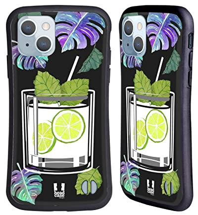Head Case Designs Vodka Cocktails Hybride Handyhülle Hülle Huelle kompatibel mit Apple iPhone 14