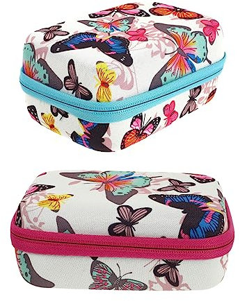 Beavorty 2stücke Fächer Ätherische Öl Flaschentasche Aufbewahrung Organizer Reisebox Mit Reißverschluss Strapazierfähig Stoßfest Für Tragbare Lagerung