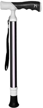 4-teiliger Teleskop-Gehstock Leichter Wanderstock aus Titanlegierung – kann in eine Schultasche gesteckt Werden Rutschfester Gehstock(A,38~105cm)