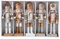 BESPORTBLE Christmas Nutcracker Ornaments - 5Pcs Wooden Soldier Figures 13cm Mini Puppet Hanging Decorations for Xmas Tree