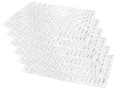 QWORK® Pack de 6 Tapis répulsifs Chat Transparents 34x42cm, Tapis à Pointes pour repousser Les Chats en intérieur et extérieur