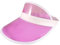Adults 80s Retro Style Neon Sun Visors Unisex Mens Womens Plastic Golf Visor Headband Cap for Poker Party Tennis UV Protection Hat Pink