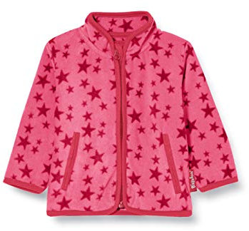 Playshoes Fleece-Jacke Unisex Kinder Outdoor-Oberteil, pink Sterne, 152