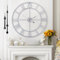 Mee 2ou Wall Clock - 40CM Non Ticking Metal Wall Clock Roman Numerals Vintage Silent Battery Operated Decorative Wall Clocks For Living Room, Bedroom, Kitchen, Cafe Decor
