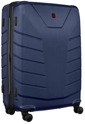 Wenger Pegasus L Hard-Shell Suitcase, 99/115 l Expandable, TSA Lock | Large 52 x 76 x 30 cm suitcase for holidays with double-coil zipper, 4 double wheels and telescopic handle.