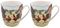 Lesser & Pavey Tassen mit Hahn und Henne 2er-Set, Keramik-Kaffeebecher-Set für Zuhause oder Arbeit, hochwertiges Design-Tassen-Set für alle Gelegenheiten, schöne Tassen für Tee, Kaffee und heiße