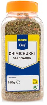Tienda Sazonadores: Chimichurri, Pinchitos, Barbacoa, Paella, Pescado, Pollo y Pollo Frito. Varios pesos para cocina profesional y hogar. Sazonadores sin gluten.(3 Botes, CHIMICHURRI)