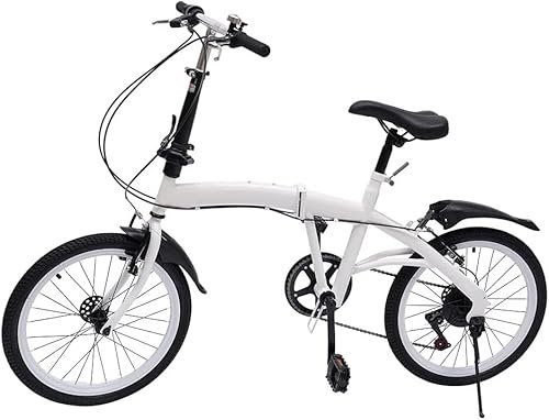 Klapprad für Erwachsene, 7-Gang-Schaltung, leichtes Klapprad aus Kohlenstoffstahl, City-Camping-Fahrrad, leichtes, tragbares Fahrrad für Damen und Herren