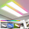Oraymin 2x LED Panel 100x25cm Deckenleuchte Dimmbar mit RGB, 30W 3800LM Deckenlampe mit Fernbedienung, Speicherfunktion, 3000K-6500K Lampe für Wohnzimmer Schlafzimmer Küche Büro