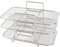Dual Air Fryer Rack 3 Layer Rectangle Dehydrator Rack for Ninja Dual Air Fryer, 304 Stainless Steel Air Fryer Rack Accessories Compatible with Ninja Air Fryer Accessories