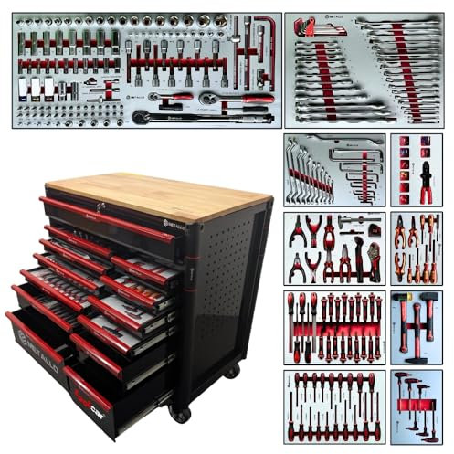 toolcar Metallo Jumbo Pro 13 Black Werkstattwagen Werkzeugwagen