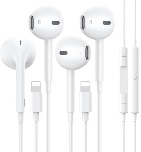 CYBERDRIVE Wired Headphones for iPhone Earbuds Earphones Built-in Microphone & Volume Control Headsets Compatible with iPhone 14/14Pro/12/12Pro/13Pro/11/XS Max/XR/XS/X/SE/8P