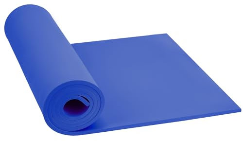 Goma EVA Azul, Do²ping Espuma Foam 6mm, 35.5x124.5cm con Alta Densidad 86kg/m3 Rollo Goma EVA para Cosplay Disfraces DIY (6mm Azul)