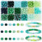 AWARDSEN 8mm Grüne Perlen Glasperlen für Armbänder 360 Stück Bastelperlen DIY Machen Set für Schmuck Basteln
