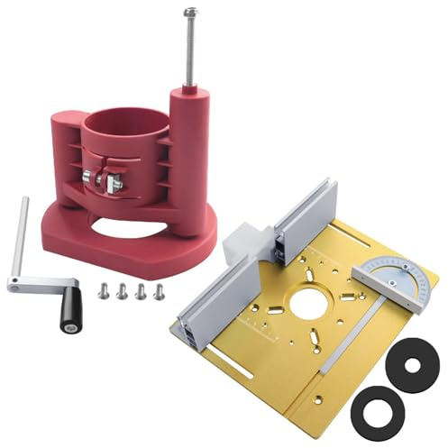 Router Lift Router Table Insert Plate Wood Router Aluminum Lifting Base for Router Table Working Benches