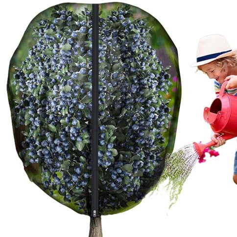 Setauoo Red para Árboles Frutales - Red Protectora De Jardín contra Aves - con Cremallera Y Cordón Ajustable Protección Vegetal para Cerezos Cítricos Tomates Arbustos Y