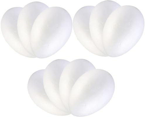 HOMSFOU 10pezzi Uova Pasqua Decorative in Schiuma Fai da Te Decorazioni per Uova Pasquali per Feste e Scatti Fotografici