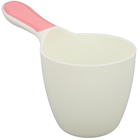 Pssopp Tasse de Rinçage de Shampoing pour bébé, Tasse de Bain en Plastique pour nouveau-né avec Poignée Confortable, Parfaite pour Baigner les Enfants et Rincer les Cheveux