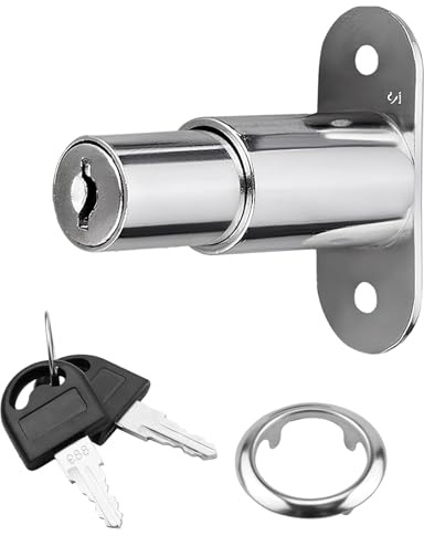 ARYIMYDP 1 Set Serratura 105 per Porte Scorrevoli, Kit Completo con Parti Superiori e Laterali, Facile Installazione per Armadi e Porte Scorrevoli, Lavorazione di Qualità per Lunga Durata