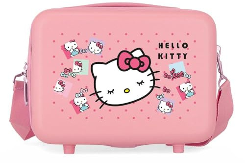 Sanrio Hello Kitty Bows Trousse Adattabile Rosa 29x21x15 cm Rigido ABS 9.1L 0.8 kgs