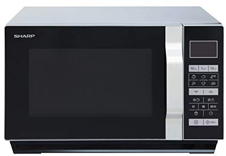 Sharp Home appliences r760s micro-ondes combiné plan de travail 23L 900 W Noir, Argent Four à micro-ondes