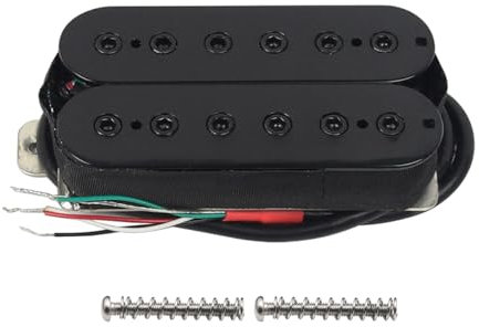 FLEOR Alnico 5 Guitare électrique micro manche double bobinage micros Humbucker-noir
