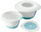 keeeper Mixing Bowl 4-in-1 Set, Includes Splash Guard, Spatula, Suction Cup and Non-Slip Surface, BPA-Free Plastic, Marla, Mint Green/White