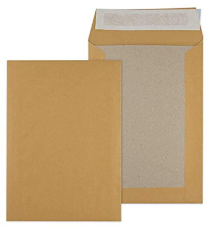 Papprückwandtaschen Versandtaschen B5 176x250mm braun 250 Stück - Div. Formate B5 C5 weiß oder braun ohne Fenster